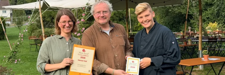 harzer hof steht im slow food genussführer